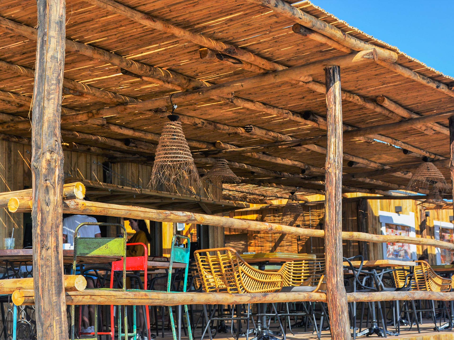 Les bains de soleil du marco plage